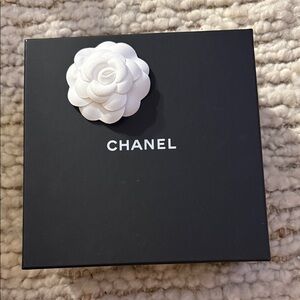 NEW CHANEL Black Gift Box with White Camellia